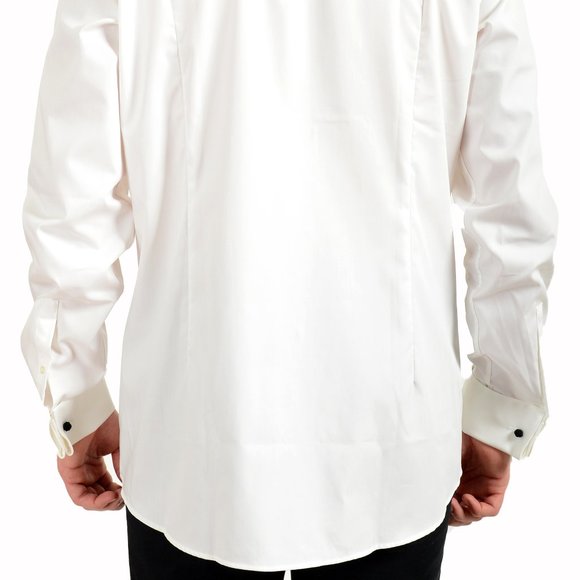 Hugo Boss Shirts Hugo Boss Mens Jarred White Slim Fit Tuxedo Dress